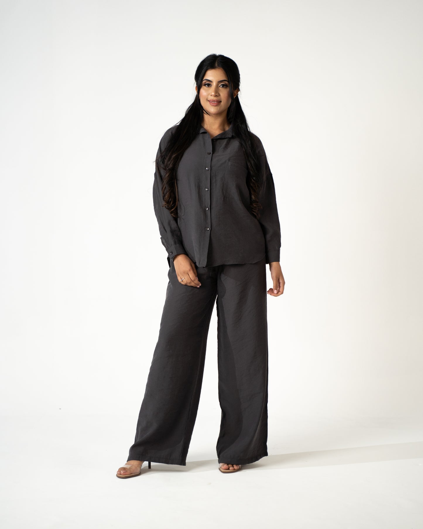 The Everyday Co-Ord Set – Modal Collection | Charcoal - Brand By BIBI