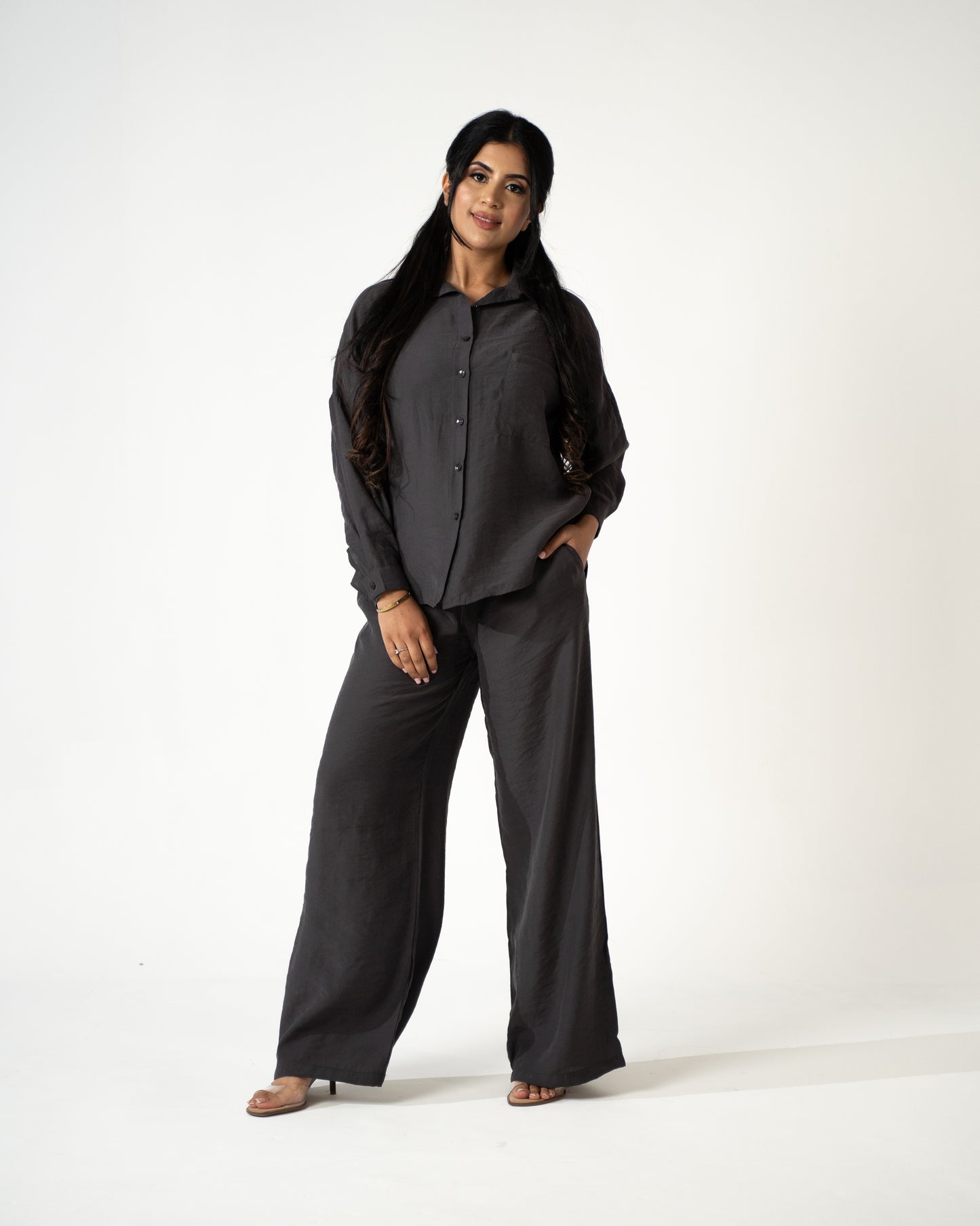 The Everyday Co-Ord Set – Modal Collection | Charcoal - Brand By BIBI