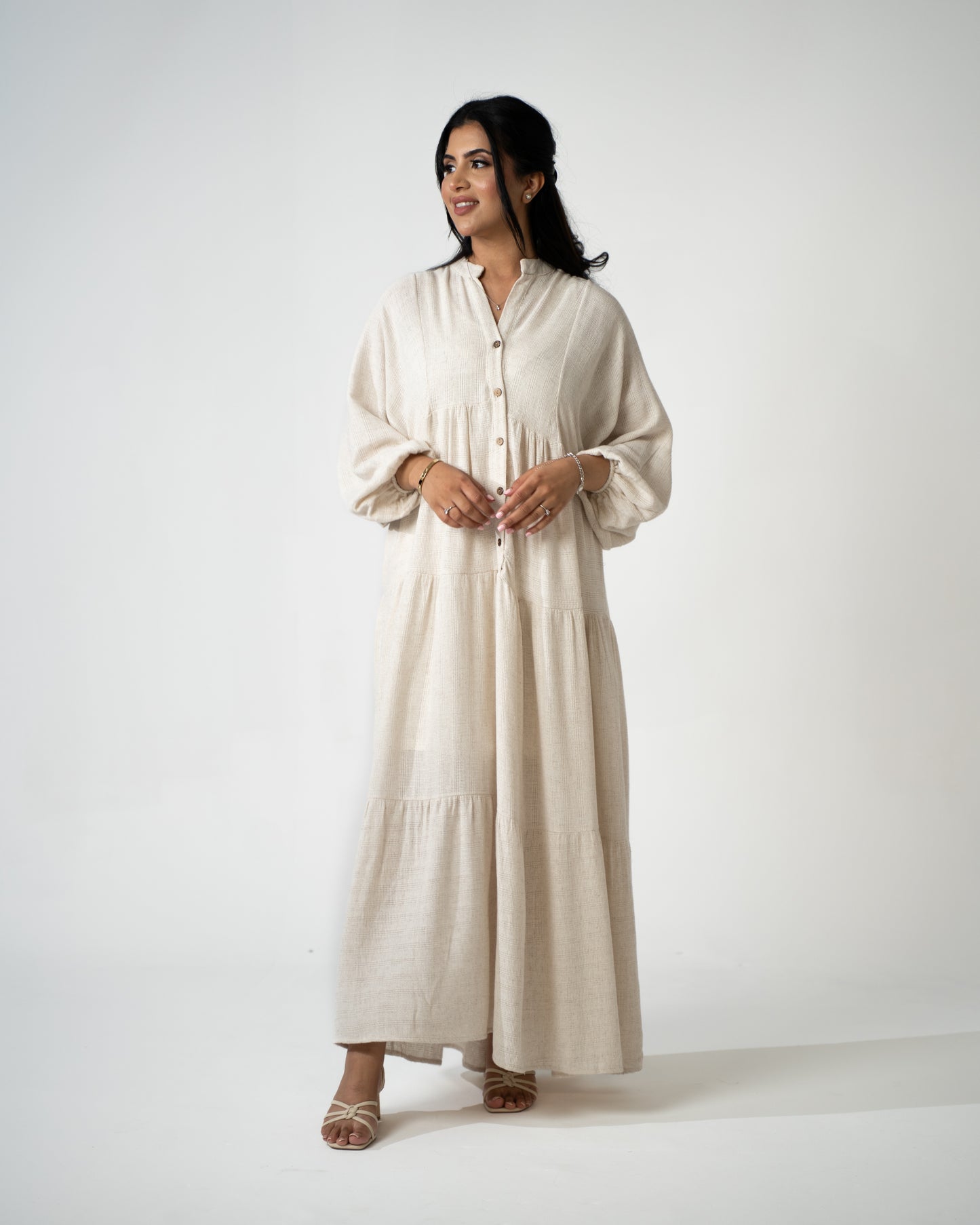Luma Linen Maxi Dress - Sandstone - Brand By BIBI
