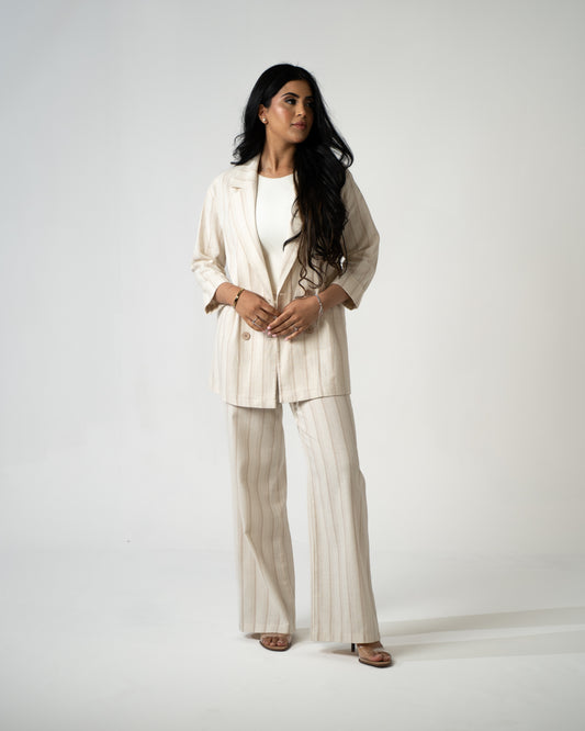 The Véra Set – Cotton & Linen Blend Co-Ord - Brand By BIBI