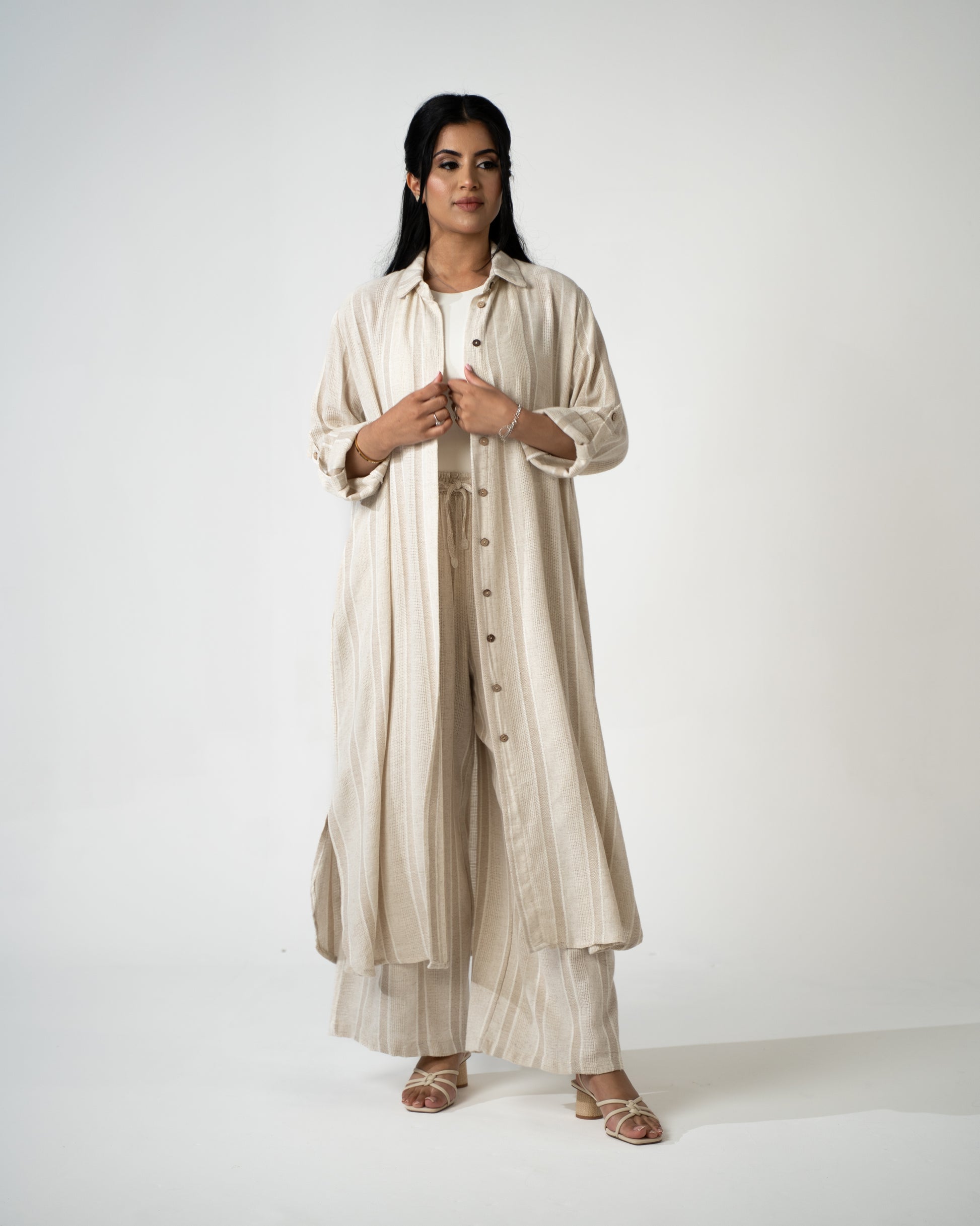 Amal Set - Sand Dune (Striped) - Brand By BIBI