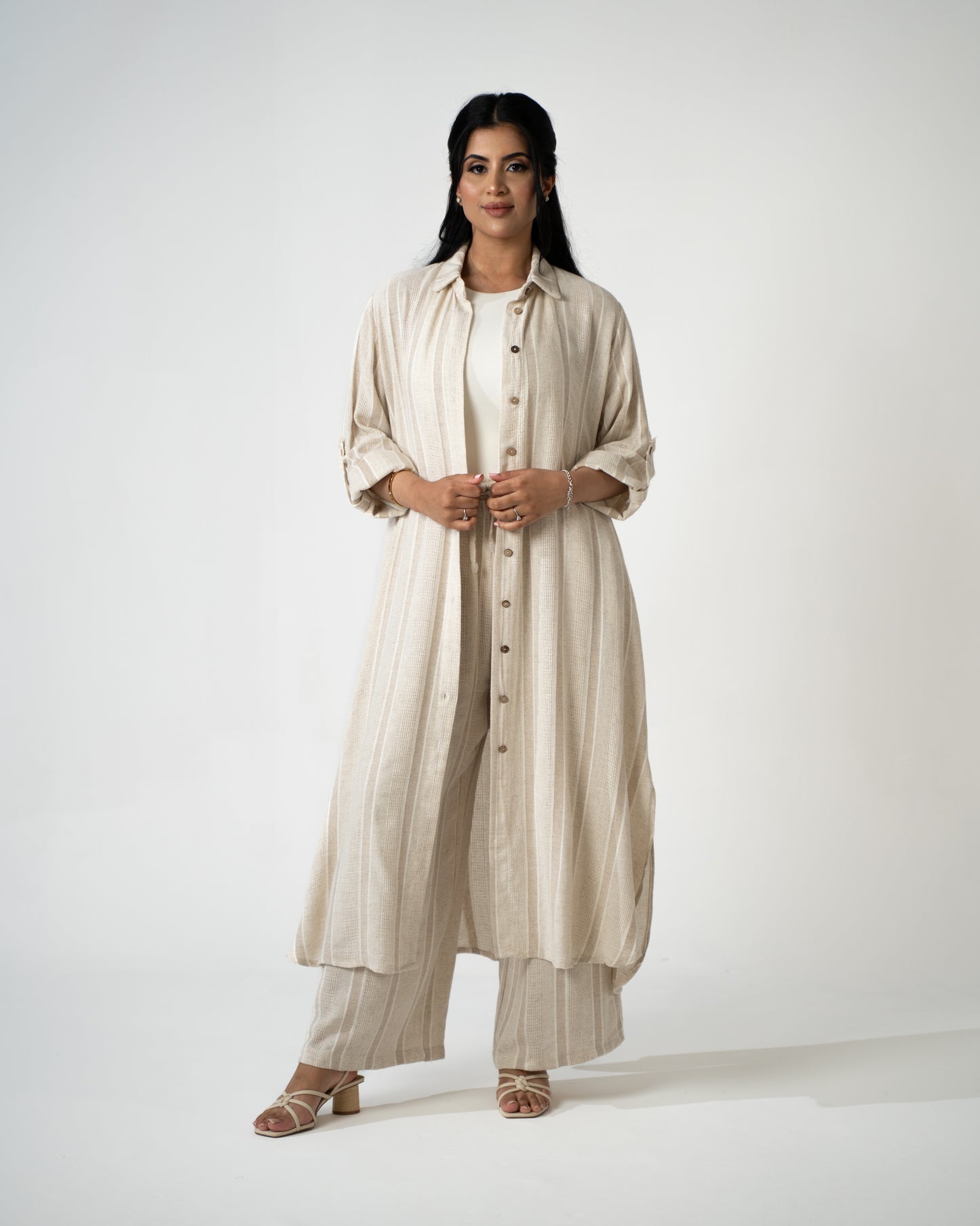 Amal Set - Sand Dune (Striped) - Brand By BIBI