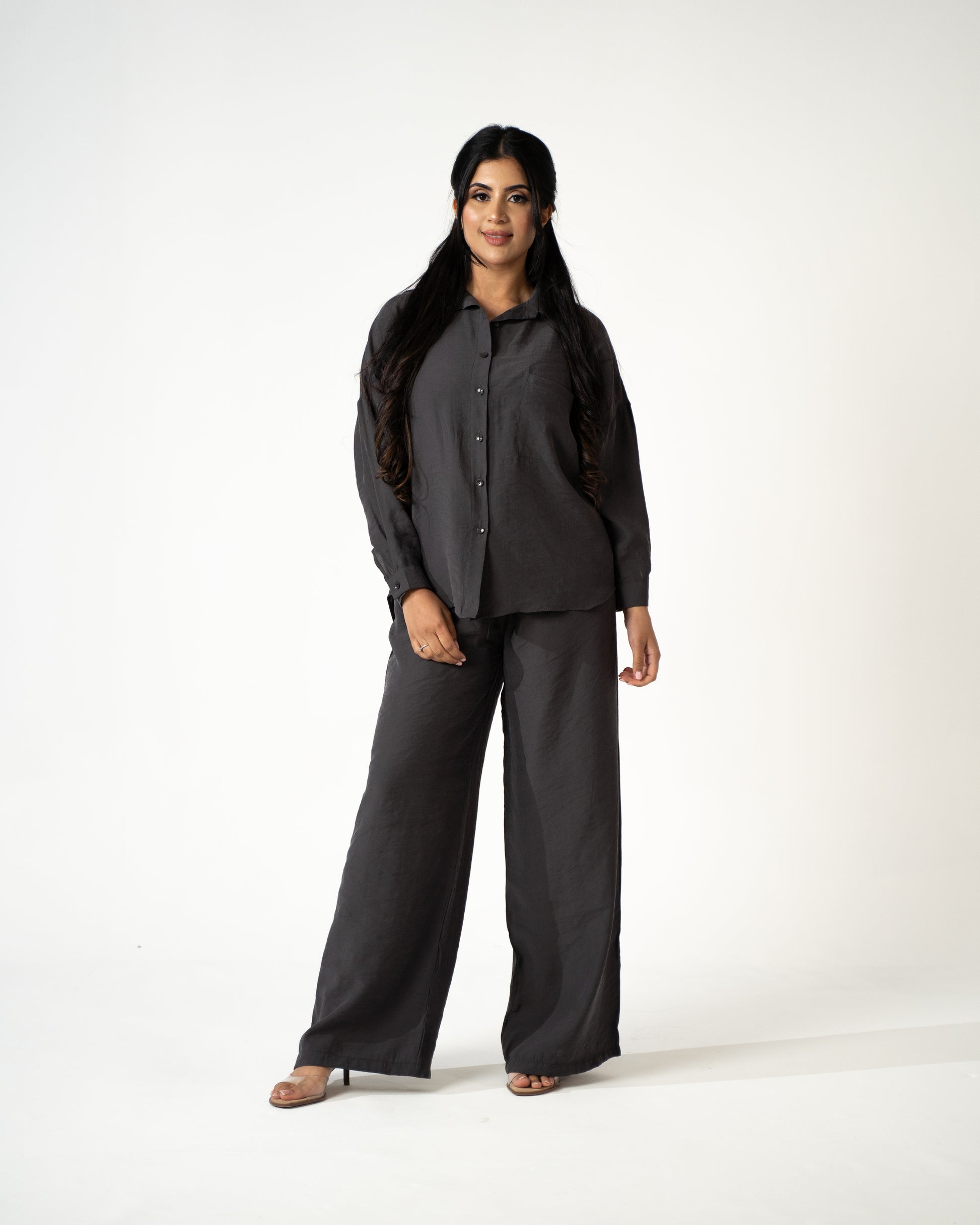 The Everyday Co-Ord Set – Modal Collection | Charcoal - Brand By BIBI