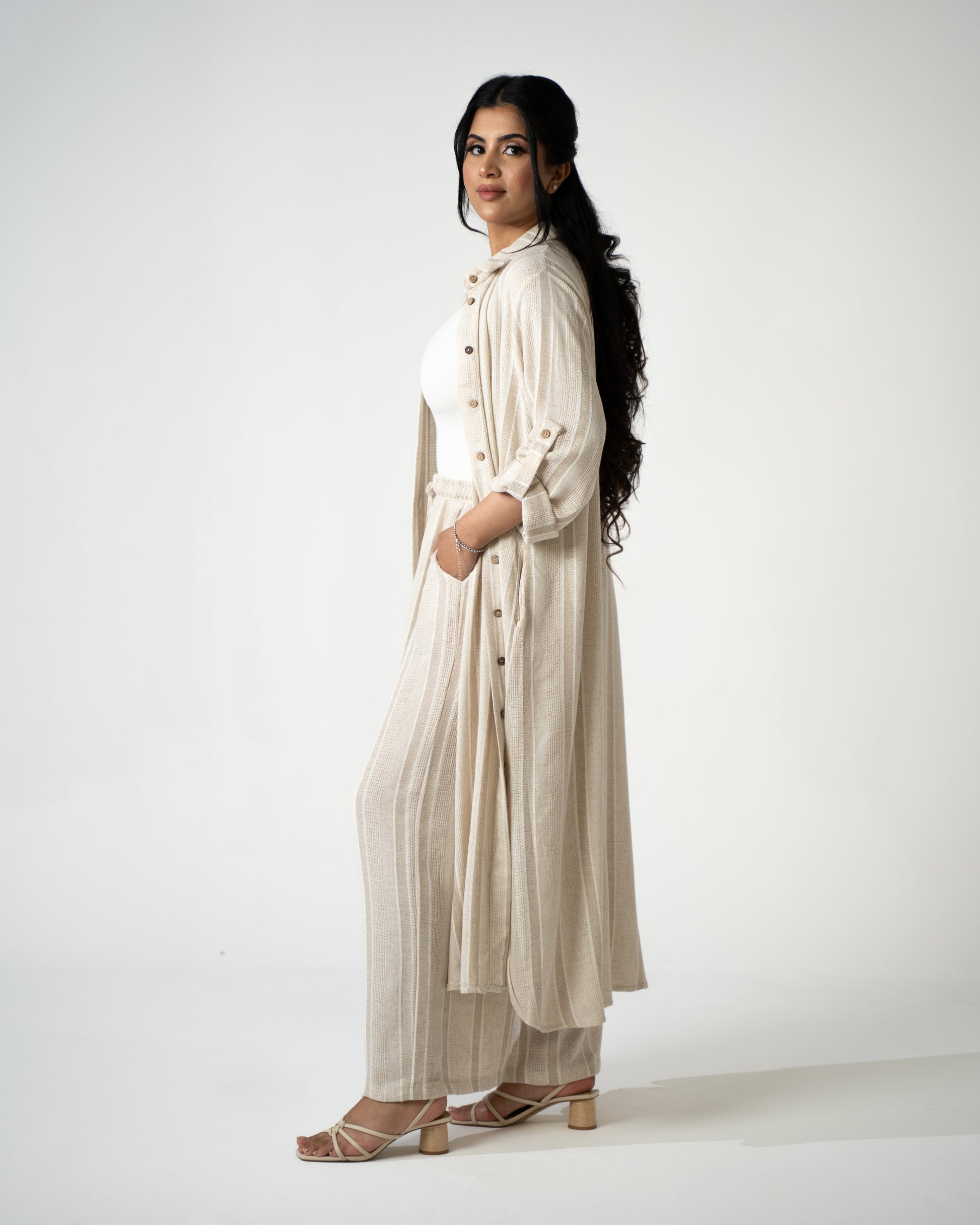 Amal Set - Sand Dune (Striped) - Brand By BIBI