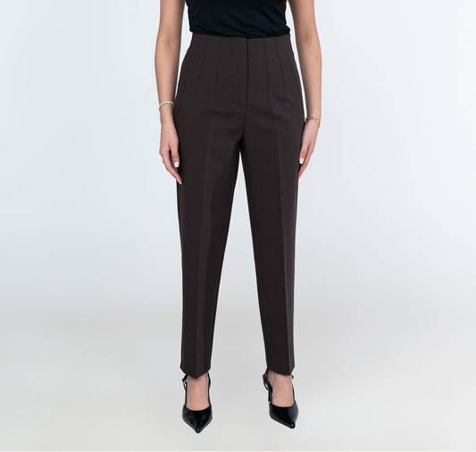 High-Waist Trousers - Brown - Brand By BIBI