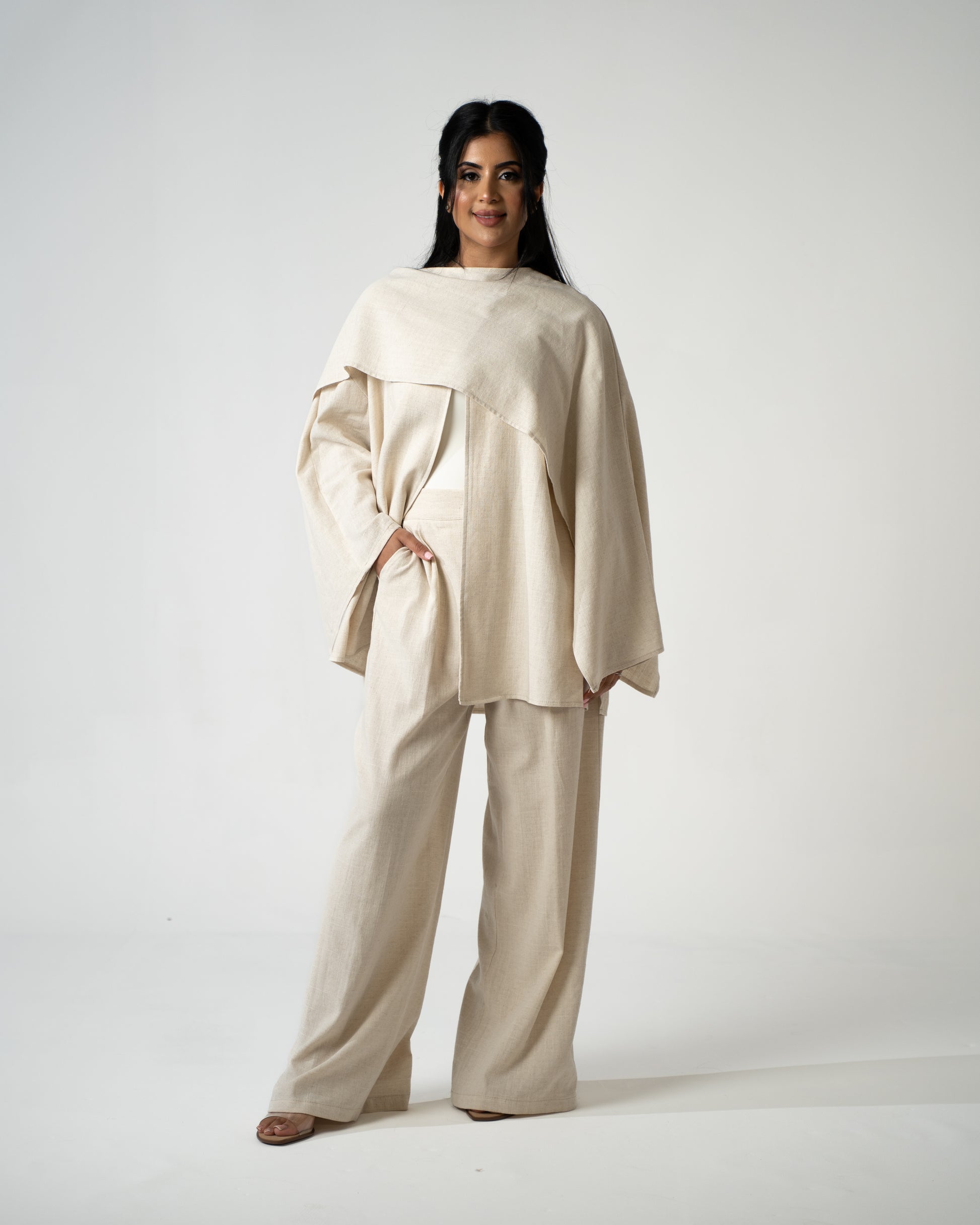 The Layali Co-Ord – Sandstone - Brand By BIBI