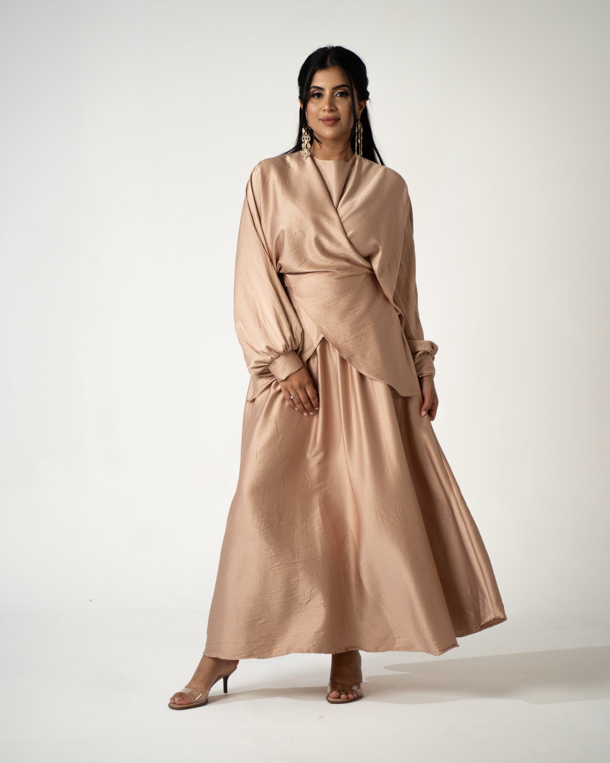 Selma Satin Set - Champagne - Brand By BIBI