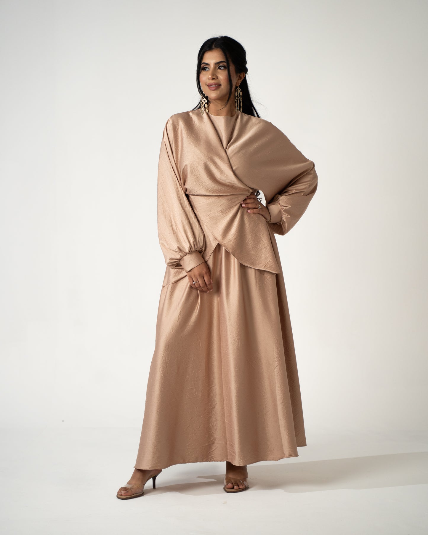 Selma Satin Set - Champagne - Brand By BIBI