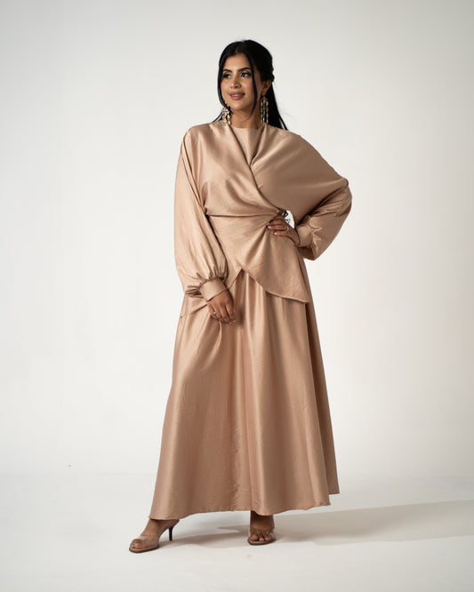 Selma Satin Set - Champagne - Brand By BIBI