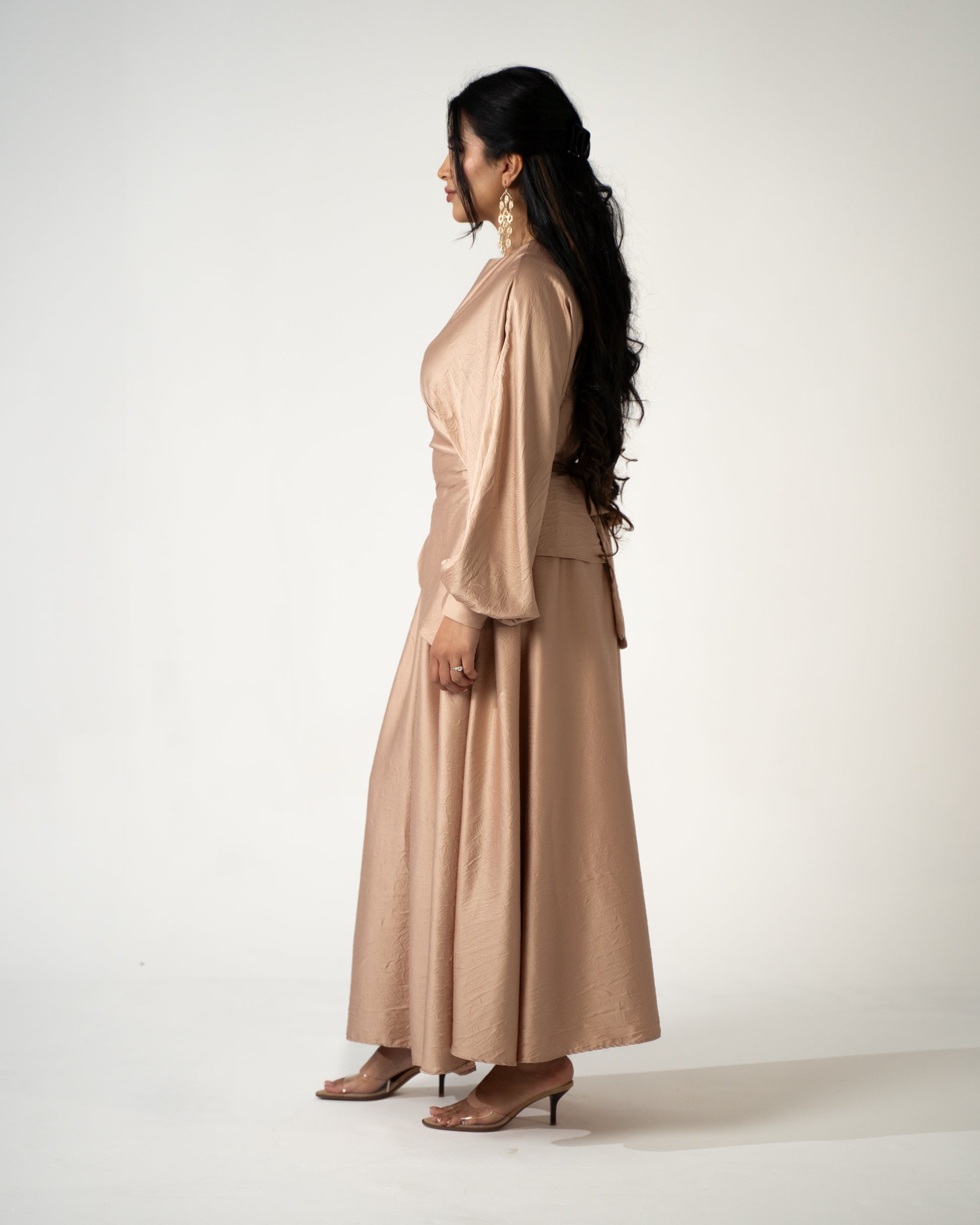 Selma Satin Set - Champagne - Brand By BIBI