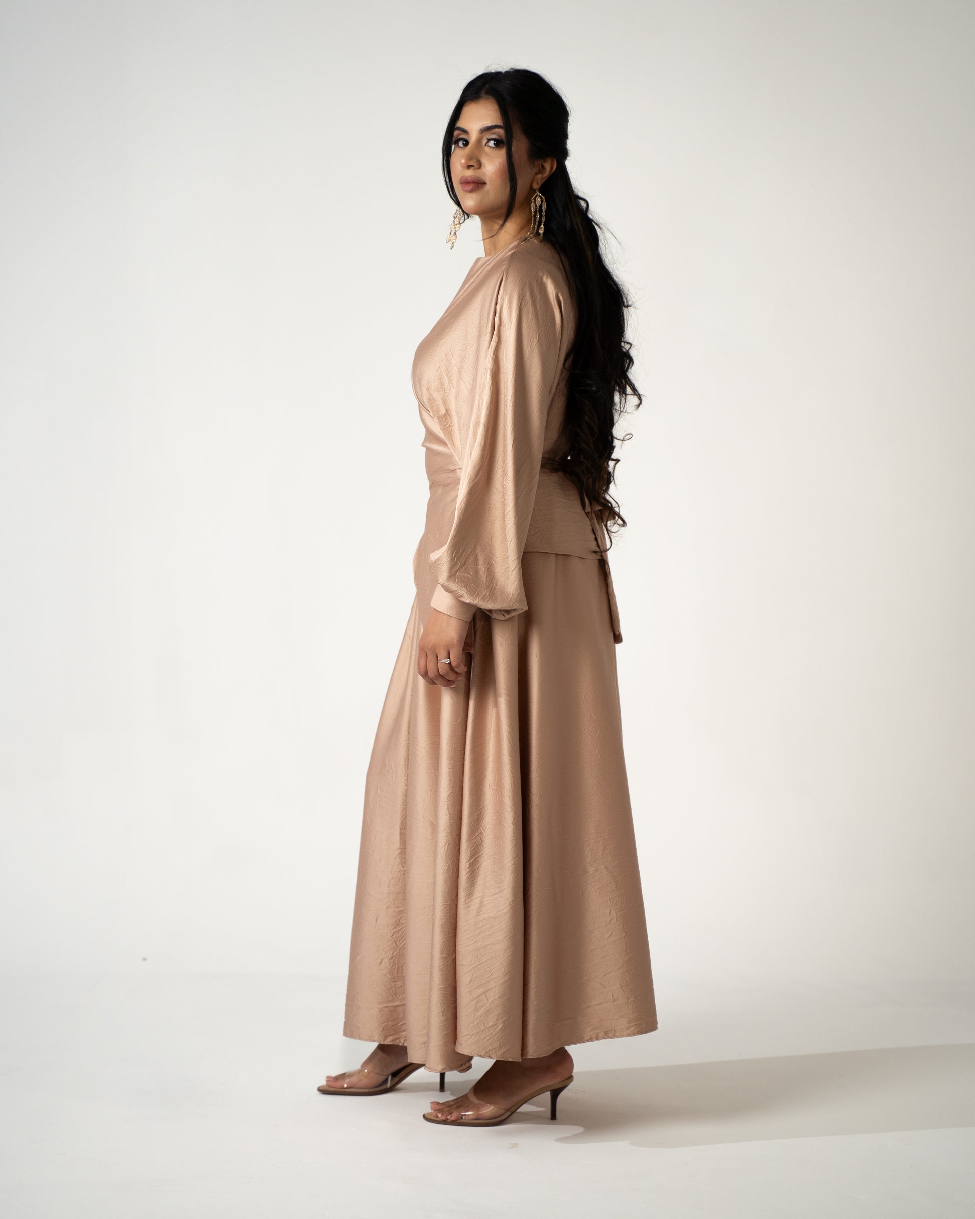 Selma Satin Set - Champagne - Brand By BIBI
