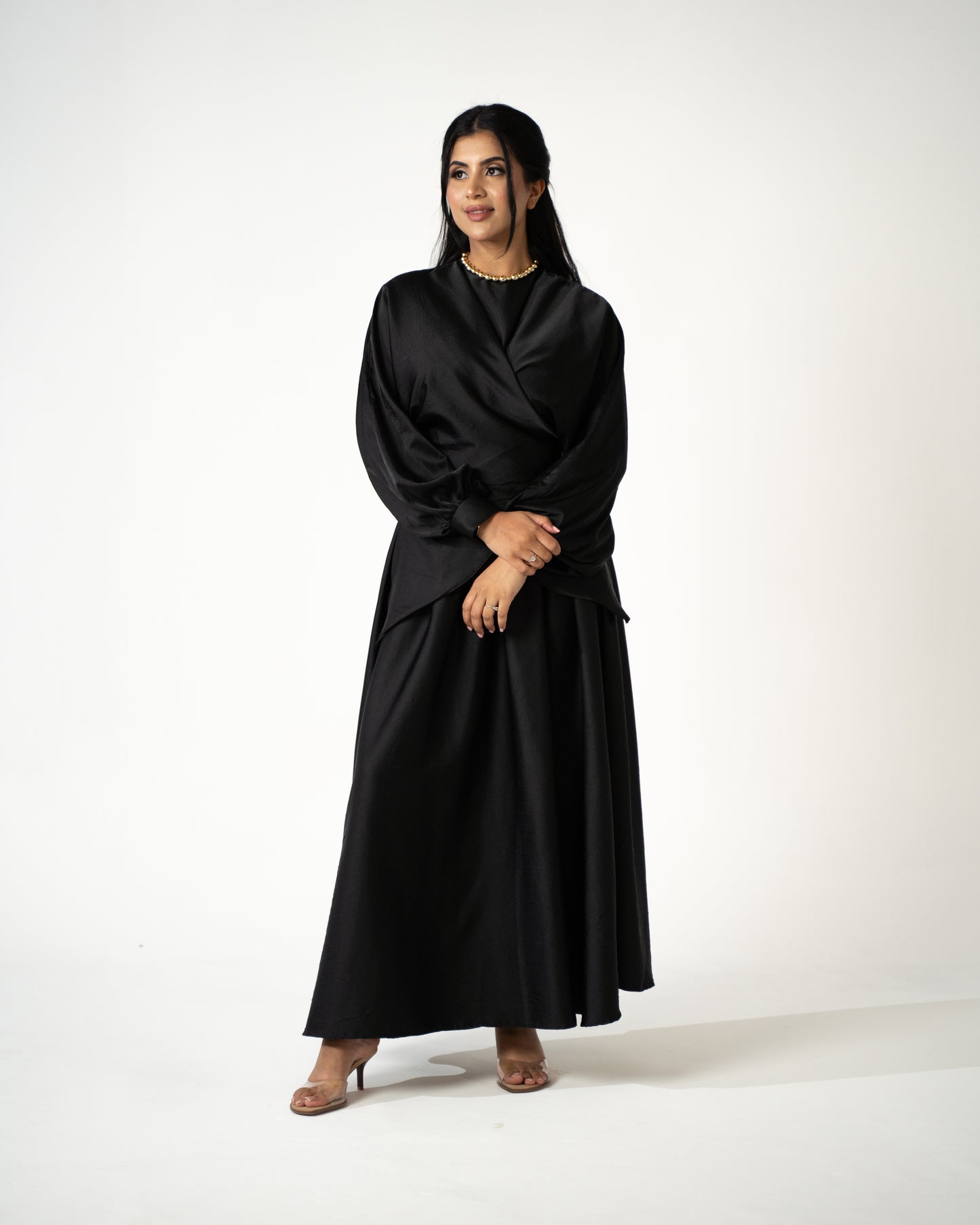 Selma Satin Set - Onyx - Brand By BIBI