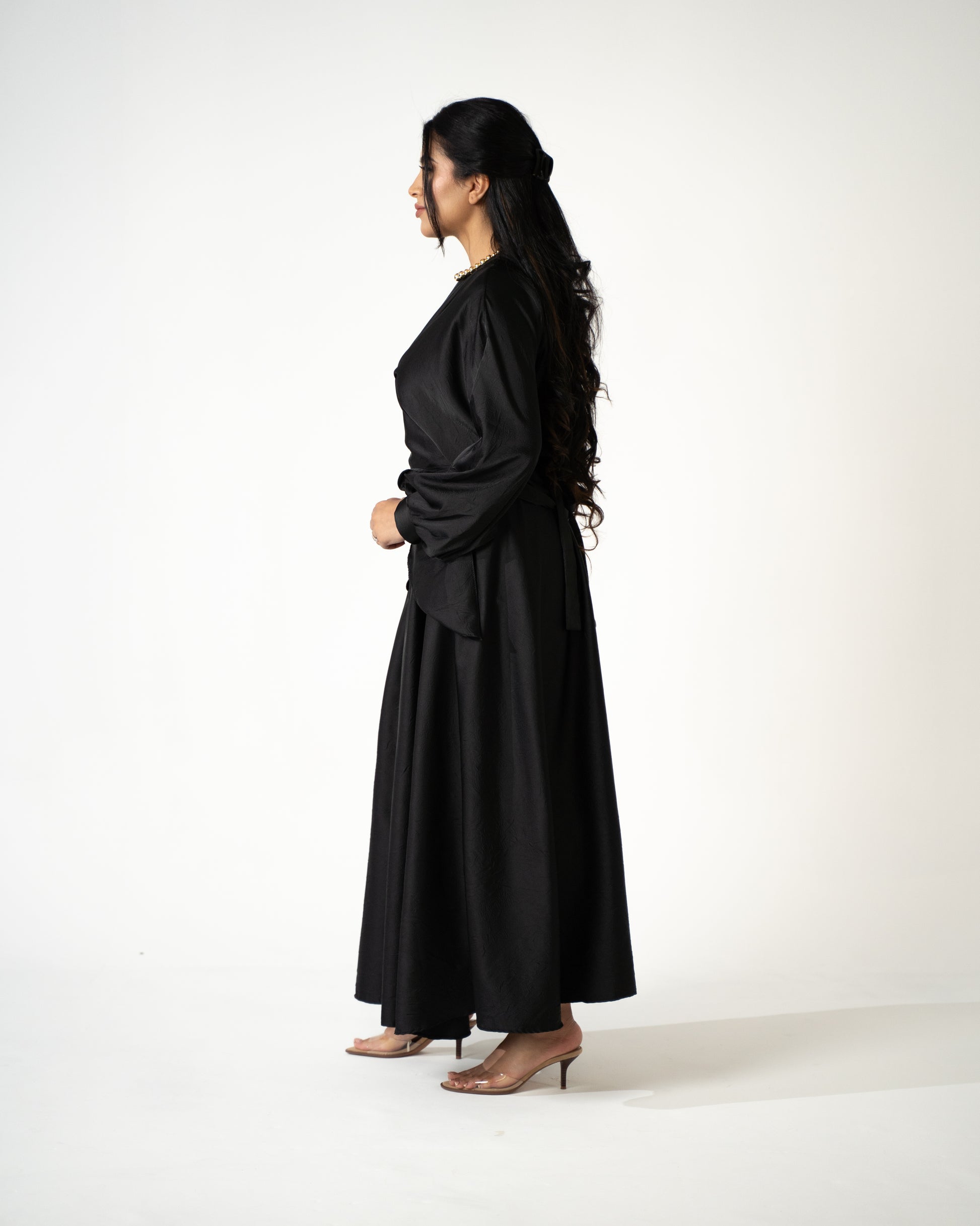 Selma Satin Set - Onyx - Brand By BIBI