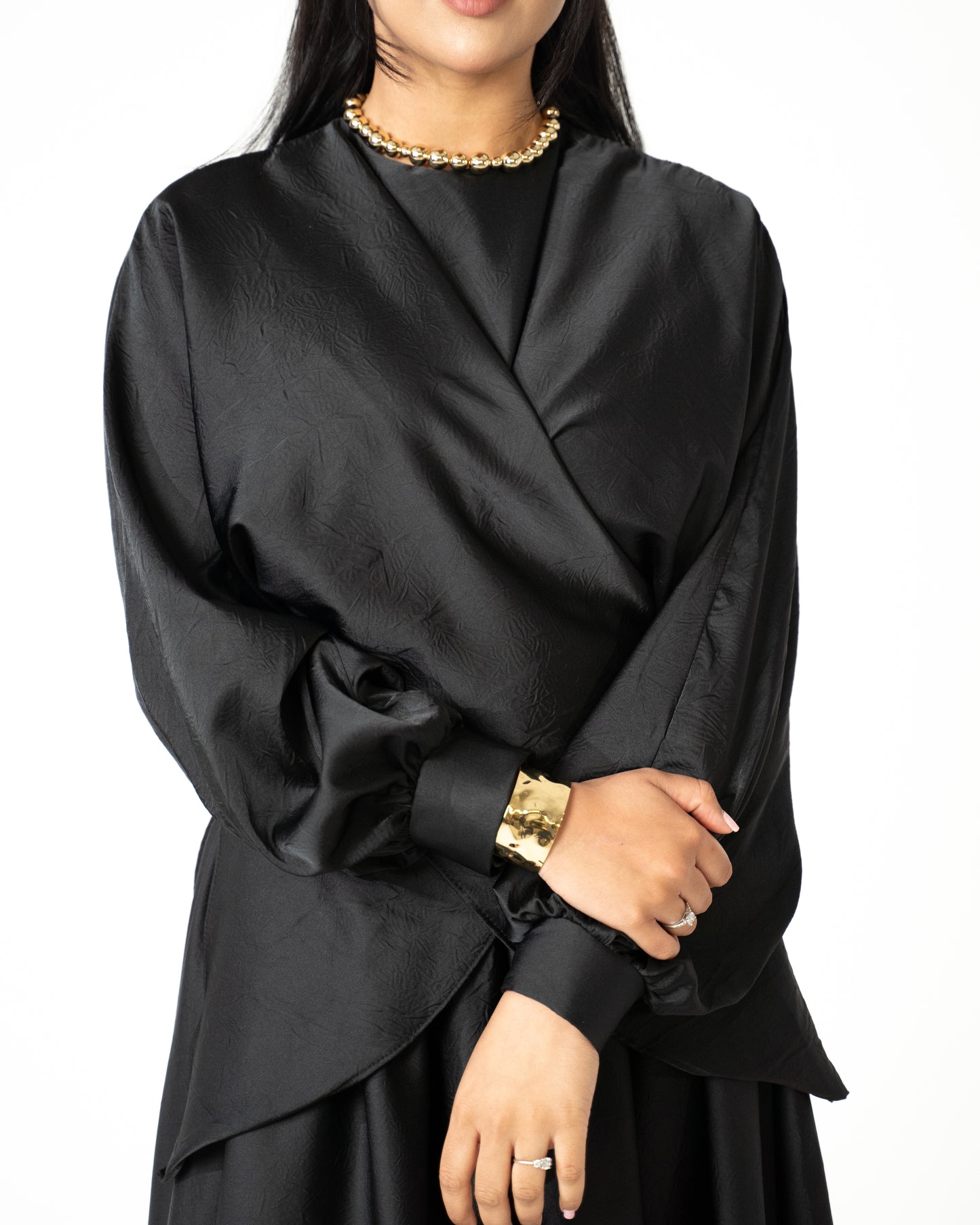 Selma Satin Set - Onyx - Brand By BIBI