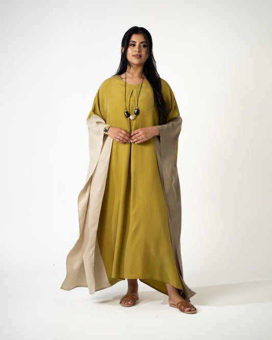 The Amira Kaftan – Olive Gold - Brand By BIBI